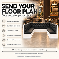 Projet de cafétéria Mobilier Bar Hamburger Shop KTV Discothèque Banquette Café Restaurant Canapé sectionnel Sièges de stand en cuir