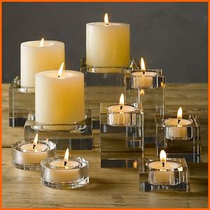 Creative Crystal Transparent Candle Holder Decoration Nordic Style Aromatherapy bar Home Indoor Glass Candle <b>Cup</b> - Product Image 1