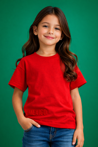 Camiseta Infantil Bordada 100% Algodón para la Copa México 2026 - Product Image 2