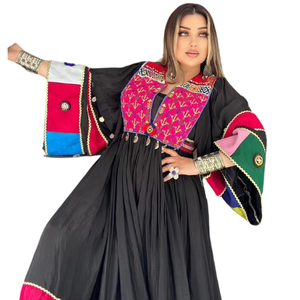 VENTA CALIENTE DE LA MEJOR CALIDAD TELA Y DISEÑO PERSONALIZADOS ACEPTADOS AFGHANI VINTAGE KUCHI MUJERES LLEVAN LOS ÚLTIMOS VESTIDOS DE MODA OEM - Product Image 5