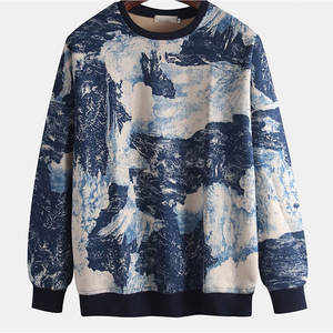 Manches longues hommes sweats surdimensionnés hommes sweats coton polaire fait hommes sweats - Product Image 1