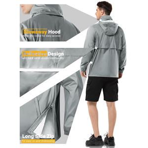 Chaqueta cortavientos Softshell para hombre con logotipo personalizado, a prueba de viento, transpirable, diseño reflectante, descuentos por pedidos a granel - Product Image 3