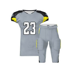 Le plus récent uniforme de football américain à manches courtes personnalisé de haute qualité pour adultes ensembles respirants Offre Spéciale - Product Image 1