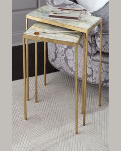 Enamel Irregular Style <b>Nesting</b> <b>Tables</b> Set New Custom Home Decoration <b>Nesting</b> Coffee <b>Table</b> Three Piece of Set furniture - Product Image 3