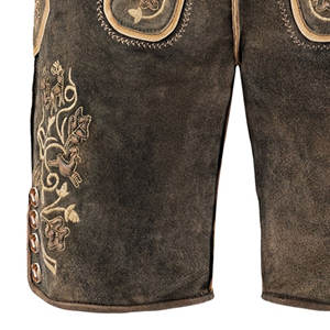 Pantalones cortos de Lederhosen bávaros tradicionales personalizados para hombres y niños Estilo de calle único Nueva llegada para Octoberfest - Product Image 3