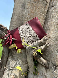 Nueva y elegante bolsa de borlas de cuero con estampado de animales reciclados, tarjeteros de cuero de piel personalizados únicos, carteras de moda para mujer - Product Image 2