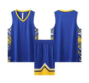 Vente en gros de maillots de basket-ball en polyester vêtements vierges réversibles chemises de basket-ball pour jeunes vêtements de sport d'équipe pour hommes - Product Image 4