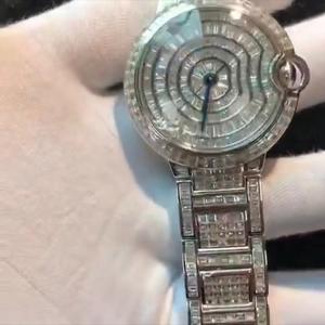 Montre de haute qualité sertie de diamants VVS cultivés en laboratoire, mouvement automatique, montres mécaniques à bracelet, certifiées - Product Image 2