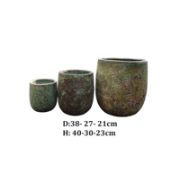 Offre Spéciale classique Atlantis bulle conception Pots de jardin grands jardinières rondes maison décor extérieur pépinière poterie décoration