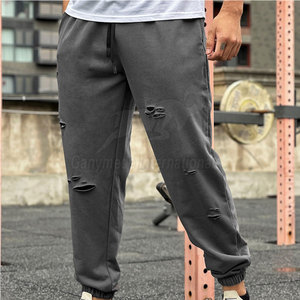 Pantalones Jogger Casuales de Lona para Hombre, Corte Medio, Estilo Desgastado, de Secado Rápido y Ajuste Cómodo - Product Image 3