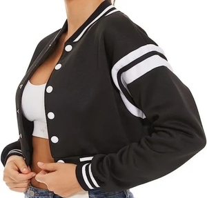 Chaqueta Deportiva Corta de Béisbol para Mujer, Estilo Casual - Product Image 4