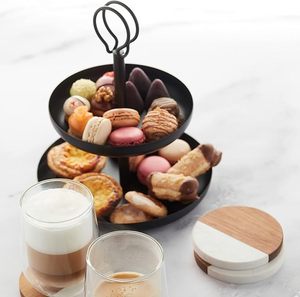 Premium Black Metal 2 <b>Tier</b> Round <b>Cake</b> Stand For Table Top & Party Decoration at Reasonable Price From India - Product Image 6