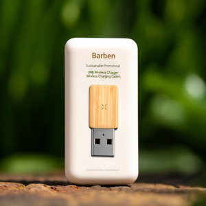 Caricabatterie Wireless USB Sostenibile Barichen, Gadget per Ricarica Senza Fili Promozionale - Product Image 3