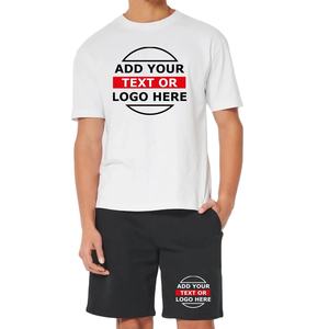 Ensemble personnalisé décontracté en polaire respirant : T-shirt et short pour adulte, 2 pièces, avec votre logo de marque - Product Image 1