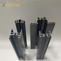 Perfiles de Extrusión de Aluminio con Recubrimiento en Polvo Serie 6000 Personalizados, Puerta Corredera Moderna con Marco Delgado y Ventana para Apartamento y Chalet