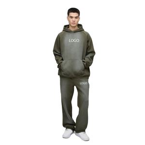 Sudadera con Capucha y Pantalones Deportivos Unisex Extra Grandes, Holgados, con Estampado Personalizado, Ropa Deportiva Transpirable, Ropa de Calle, Chándal de Algodón, Venta al Por Mayor OEM - Product Image 4