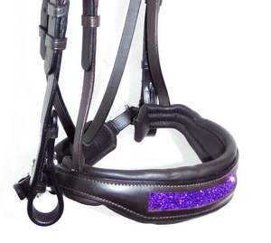 Bride anatomique FSS PURPLE GLITTER BLING FREEWAY Curve CUT AWAY Headpiece NEW - Product Image 2