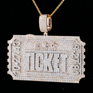 Lujo personalizado nombre 14K oro sólido colgante Hip Hop joyería fina VVS laboratorio crecido diamante helado CVD diamante fiesta hombres - Product Image 4