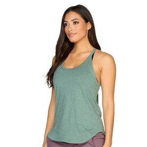 <b>Women's</b> Gym Exercise Athletic Yoga Tops Sleeveless Shirt Knitted Breathable Eco-Friendly Activewear <b>Singlet</b> Workout Tank Top - Product Image 2