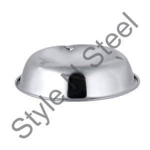 ถาดเขี่ยสแตนเลสสองชั้นทรงกลม - Product Image 1