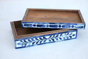 กล่องเครื่องประดับฝังกระดูกสำเร็จรูประดับพรีเมี่ยมงานฝีมือที่ไม่เหมือนใครเพื่อการเก็บเครื่องประดับที่เป็นไปได้จากผู้ส่งออกอินเดีย - Product Image 6