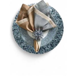 Manteles Individuales Modernos de Nácar Hechos con Materiales Naturales para una Decoración de Mesa Sostenible y Uso Diario, de Vietnam - Product Image 2