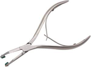 Alicates de corona dental, herramientas de dentista, alicates temporales de extracción de dientes con acero inoxidable de goma verde - Product Image 3