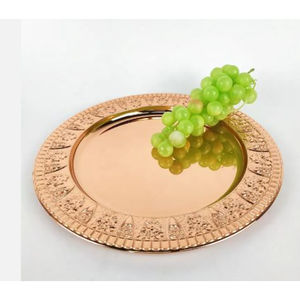 Nouveau classique décoratif chargeur assiettes dîner plateau de service assiette à Dessert plat à Dessert assiette à salade par Indian Metal World - Product Image 2