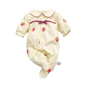 ชุดหมีสำหรับเด็กผู้หญิงน่ารักออร์แกนิคทำจากไม้ไผ่เป็นมิตรกับสิ่งแวดล้อมชุดหมีชุดนอนเด็กทารกนอนชุดรอมเปอร์ - Product Image 2