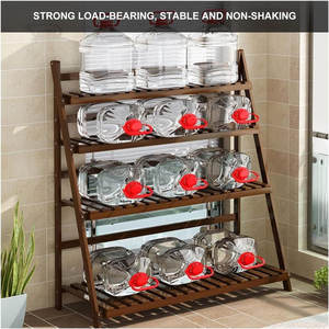 ขาตั้งไม้ไผ่พับได้ทนทานประหยัดพื้นที่โซลูชันสำหรับการจัดสวนและพื้นระเบียง - Product Image 4