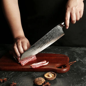 Juego de cuchillos de cocina profesionales personalizados de Damasco, 67 capas, con mango de resina acrílica - Product Image 2