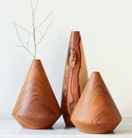 Moderne Handgefertigte Holz-Blumenvase für Zuhause Schlafzimmer Gästezimmer Wohnzimmer Esstisch Restaurant Bar für Hochzeitsdekoration