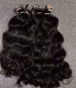 <b>Tape</b> Wavy Indian Remy Hair Extension Natural Look <b>Micro</b>-Link Machine Double Weft Double Drawn Ends All Colors Suitable Wholesale - Product Image 6