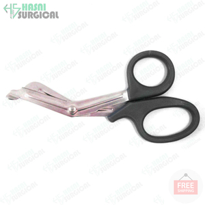 Ciseaux de traumatologie EMT de haute qualité ciseaux polyvalents avec poignée en plastique noir cisailles CE ISO approuvé - Product Image 2