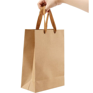 ถุงกระดาษคราฟท์สีน้ำตาลเป็นมิตรกับสิ่งแวดล้อมถุงช้อปปิ้งพร้อมที่จับทุกขนาดพื้นผิวการพิมพ์ออฟเซ็ตผลิตในเวียดนาม - Product Image 1