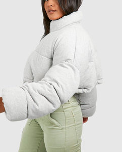 Vente en gros OEM/ODM veste courte bouffante pour femmes manches longues vestes féminines respirante recadrée vestes lourdes - Product Image 2