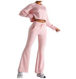 2024 nuevo conjunto de chándal de entrenamiento para mujer, nuevo Fitness de manga larga de secado rápido suelto para mujer - Product Image 4