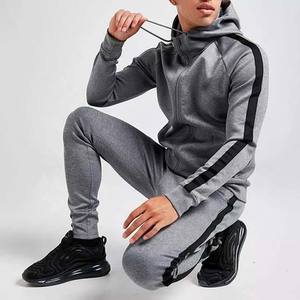 Chándal ajustado para hombre, traje de chándal de algodón y polar, diseño personalizado, alta calidad, para correr - Product Image 2