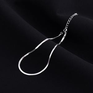 Chaîne de cheville serpent plaqué or en argent sterling 925 pour femme, personnalisable avec logo, style JR Fashion, idéale pour l'été et la plage - Product Image 5