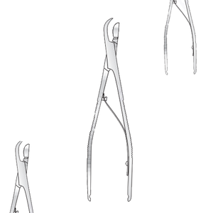 Pinzas Michel de Articulación en Caja, Instrumento Quirúrgico Manual de Doble Extremo, Reutilizables, de Acero Inoxidable, 130 mm de Largo, para Cirugía General - Product Image 1