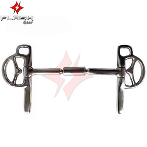 Fait sur mesure Baucher Snaffle Korsteel Half Cheek Dutch Bit Rembourrage souple en acier inoxydable Anneau lâche German Silver Bit culottes - Product Image 2