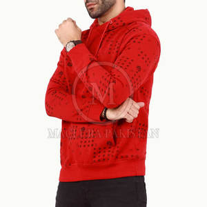 Pull à capuche élégant pour hommes avec doublure en polaire chaude Sweat à capuche léger et décontracté en coton mélangé pour hommes Idéal pour toutes les saisons - Product Image 3