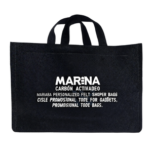 Bolsa de Compras de Fieltro Personalizada Marina, Bolsa Promocional Personalizable para Gadgets - Product Image 3