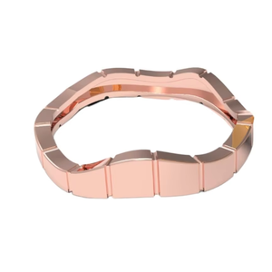 Anillo Infinito de Plata de Ley 925 Chapado en Oro de 18K, Ligero, Clásico, Resistente, con Diseño Martillado, para Mujer, Shama Gems - Product Image 1