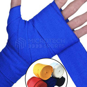 Bandages de poignet d'entraînement professionnels multicolores avec tissu semi-élastique, boucle intégrée pour le pouce et fermeture à scratch sécurisée - Product Image 4