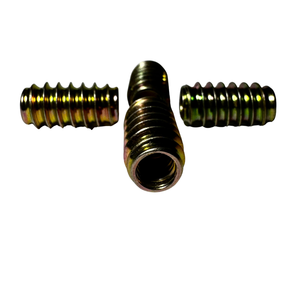 Tuerca Insertable para Muebles de Madera con Rosca Interior y Exterior, Zincada en Amarillo, DIN ISO C1022, Vietnam, Tuercas de Conexión THV - Product Image 2