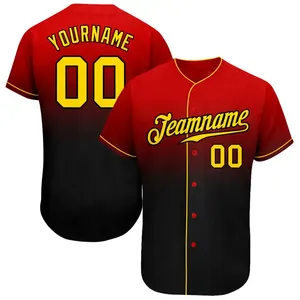 Camisetas de béisbol personalizadas al por mayor, camiseta de béisbol con botones personalizada para hombre, camiseta de béisbol con logotipo personalizado de alta calidad para hombre - Product Image 1