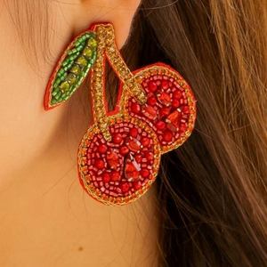 งานปักผนังลายเครื่องประดับ ต่างหูประดับลูกปัดหลากหลายแบบสั่งทำได้ สำหรับผู้หญิง เหมาะสำหรับงานปาร์ตี้ ราคาดีที่สุด ต่างหูประดับลูกปัด - Product Image 3