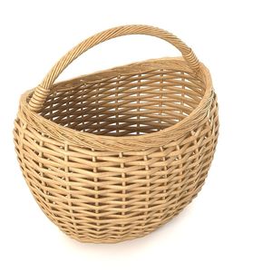 Cesta de mimbre con forma de cuenco tradicional, cesta de flores decorativa multiusos para almacenamiento y regalo - Product Image 3