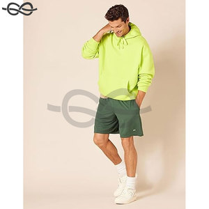 Short de sport taille haute avec logo personnalisé pour hommes Short de sport de couleur unie Short de gym respirant pour hommes, tenue décontracté pour l'entraînement et la course - Product Image 6